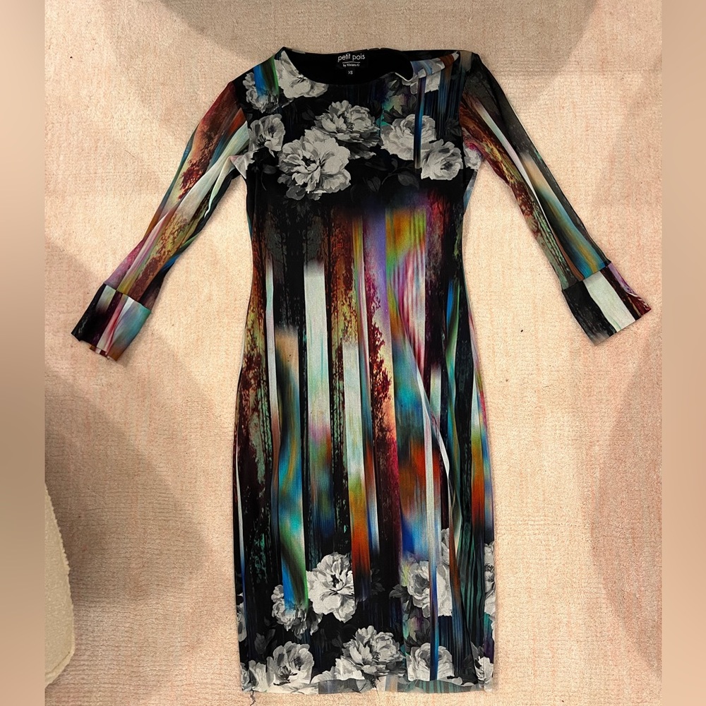 Luxury dress , petit poise , xs, gorgeous and fun